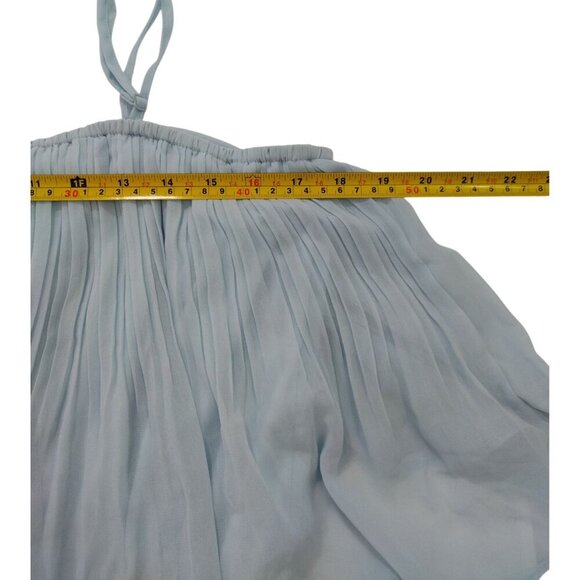 Blue XLURA XXL Off Shoulder Pleated Ruffled Terylene Romper Dress For Women. - Picture 8 of 8